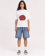 Mockup Boxy Heavyweight Tee White female full-body 06