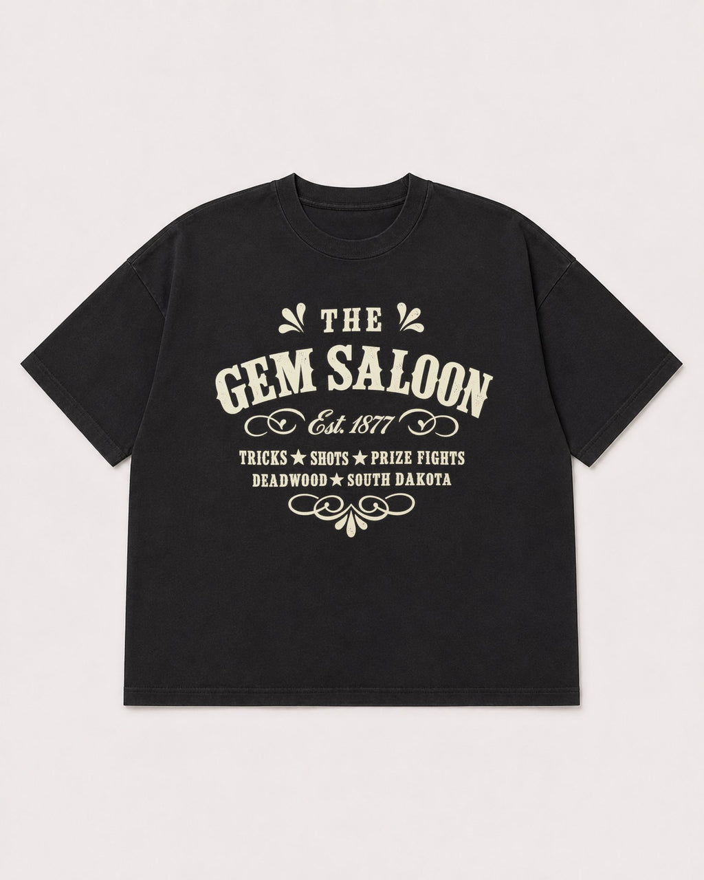 Mockup Boxy Heavyweight Tee Black product