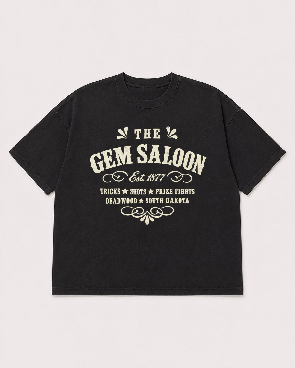 Mockup Boxy Heavyweight Tee Black product