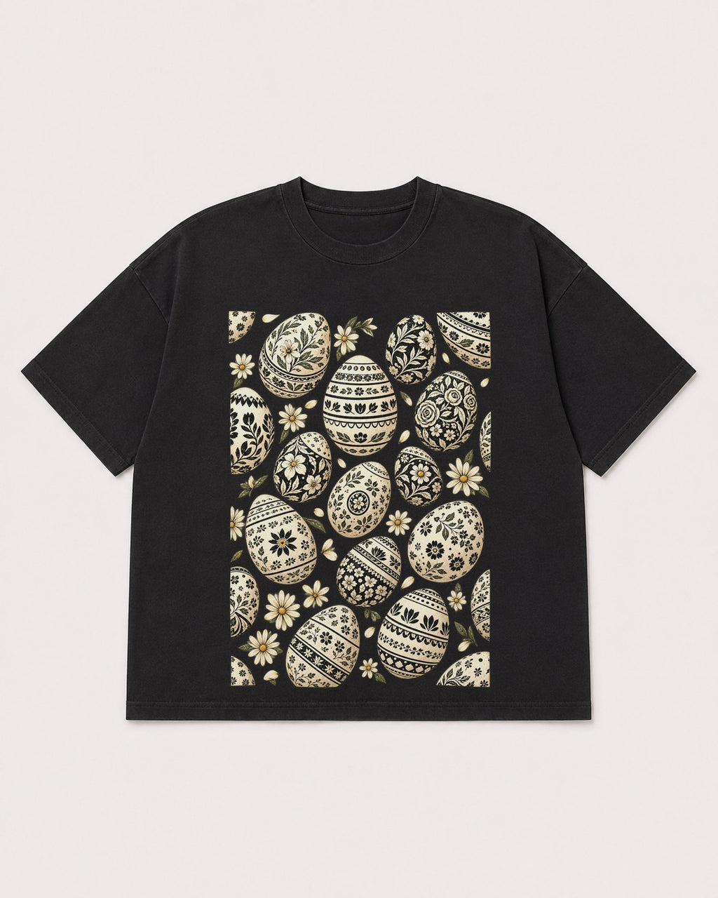 Mockup Boxy Heavyweight Tee Black product