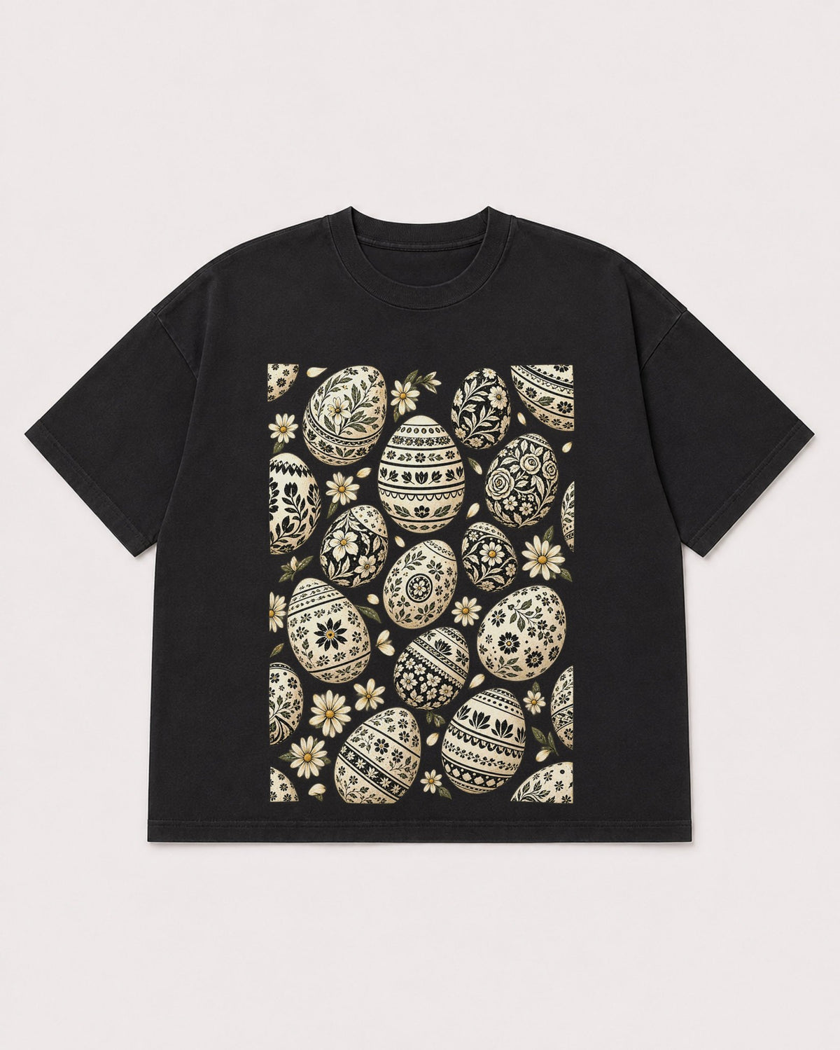 Mockup Boxy Heavyweight Tee Black product