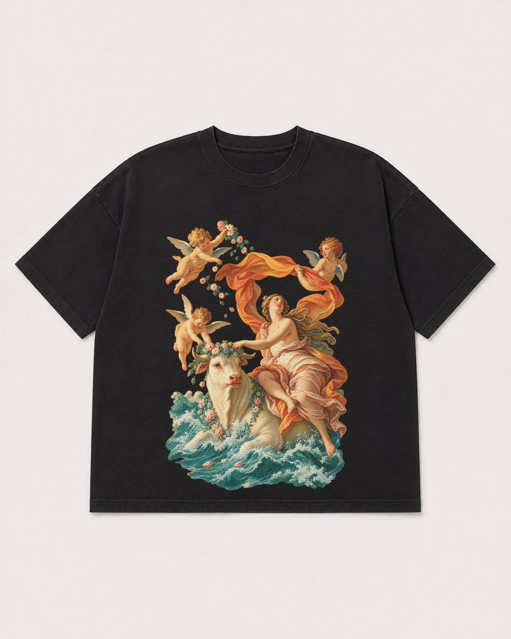 Mockup Boxy Heavyweight Tee Black product