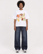 Mockup Boxy Heavyweight Tee White female full-body 14