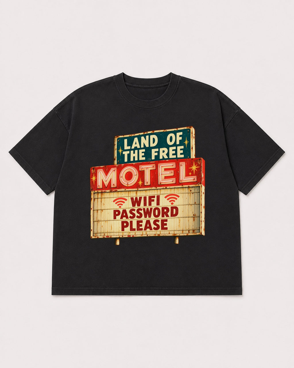 Mockup Boxy Heavyweight Tee Black product
