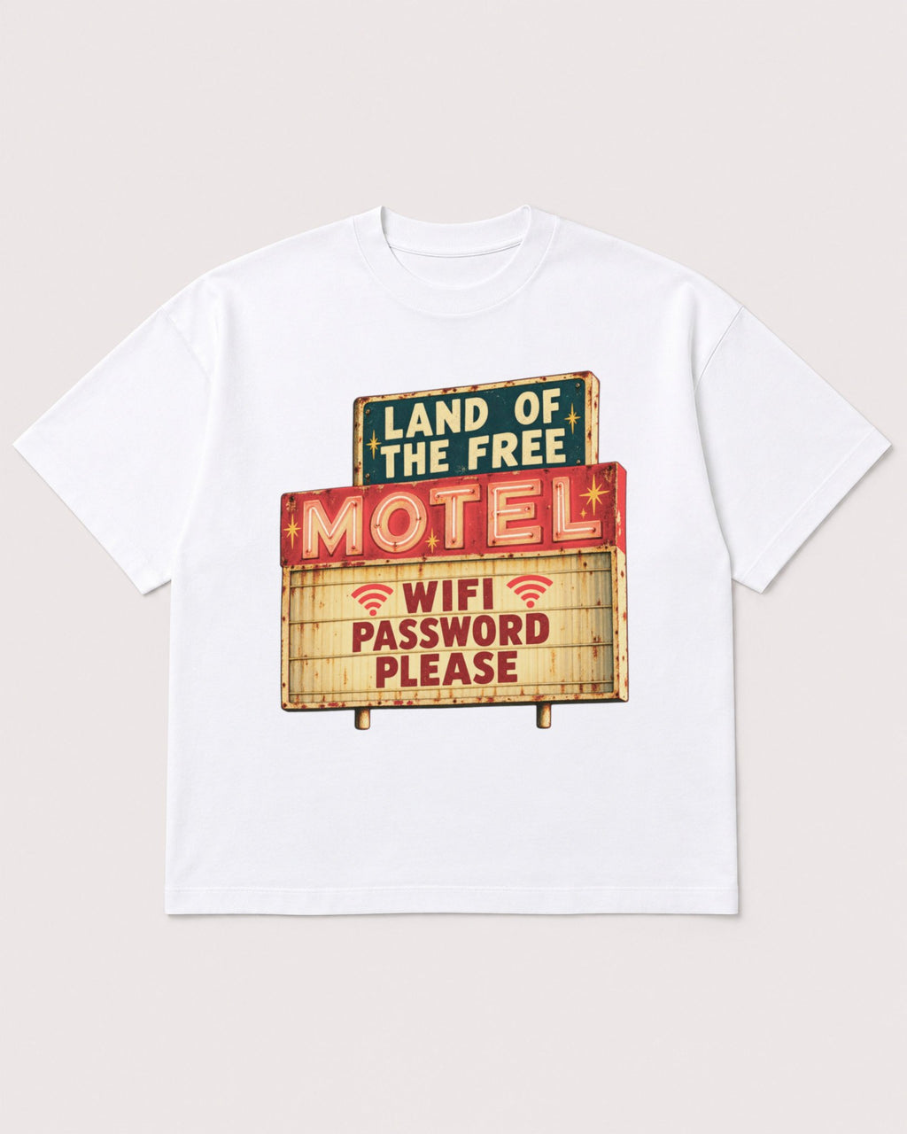 Mockup Boxy Heavyweight Tee White product