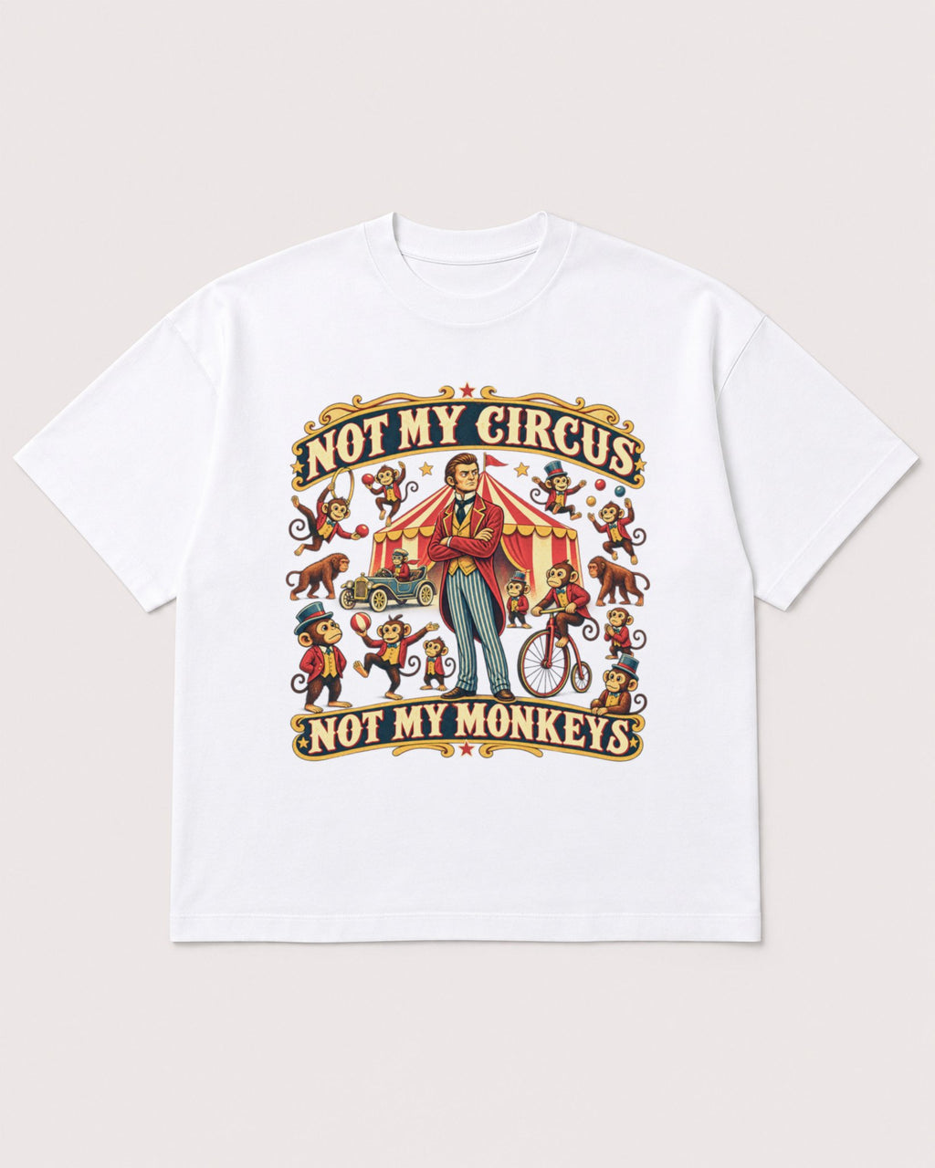 Mockup Boxy Heavyweight Tee White product