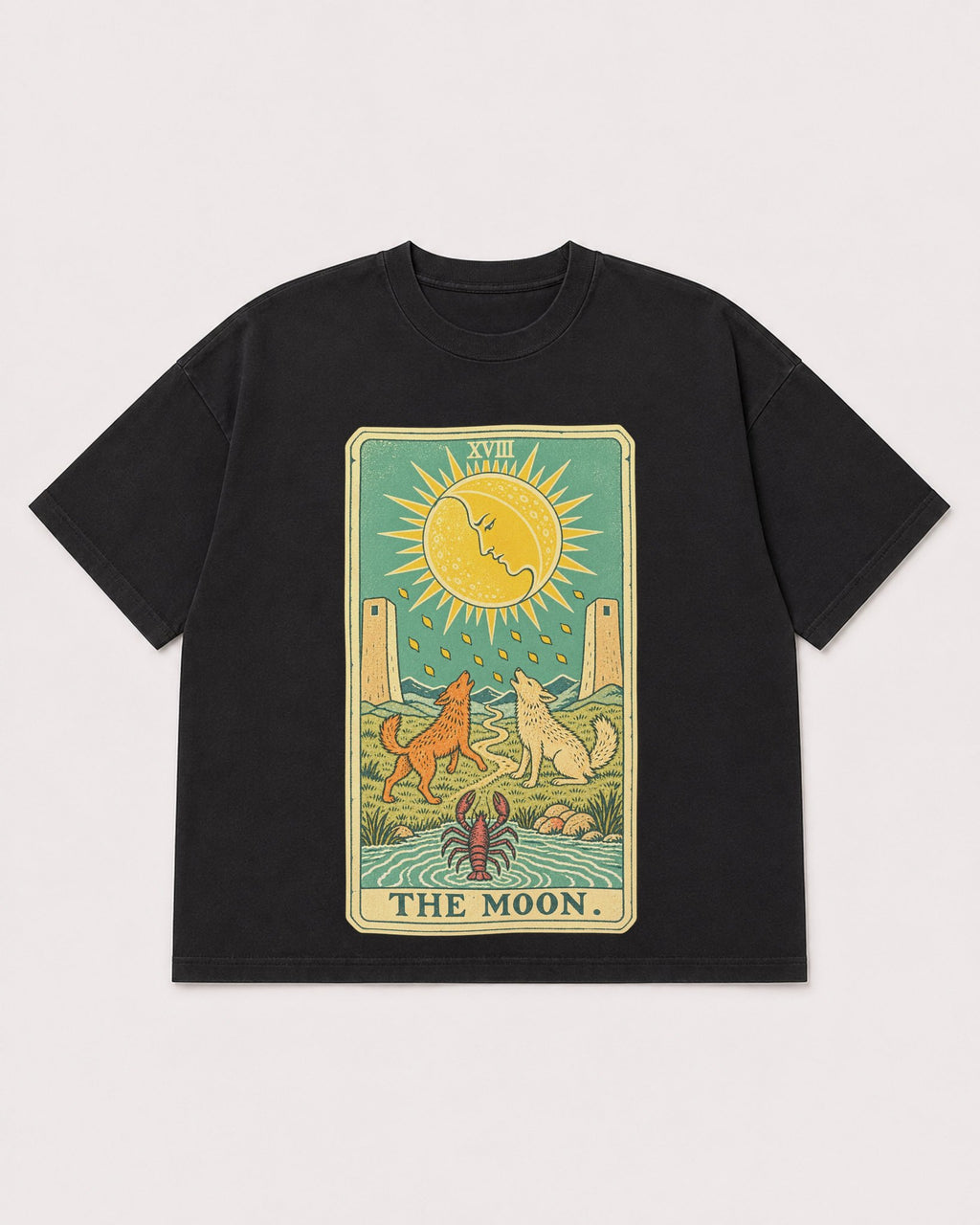 Mockup Boxy Heavyweight Tee Black product