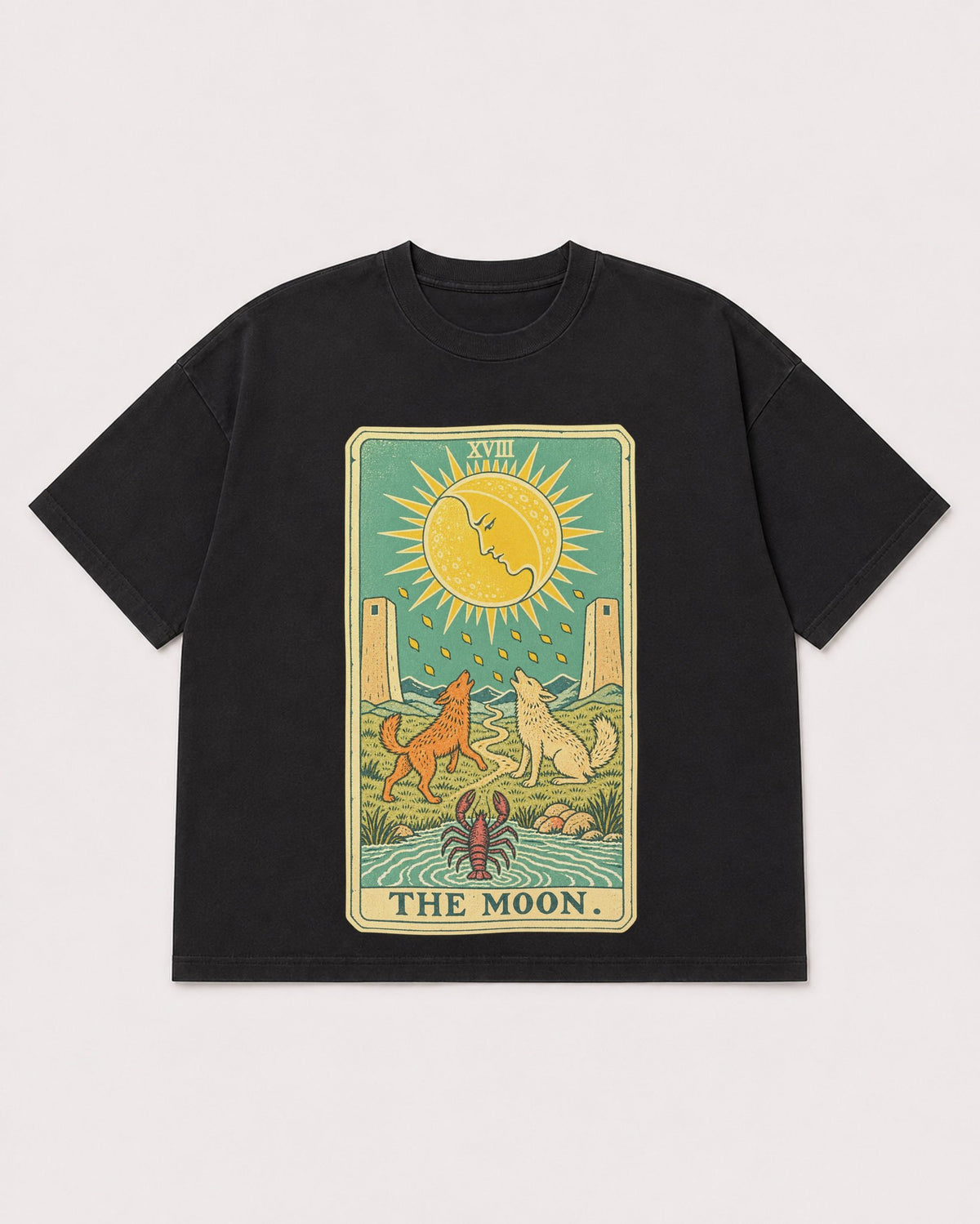 Mockup Boxy Heavyweight Tee Black product