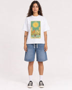 Mockup Boxy Heavyweight Tee White female full-body 06