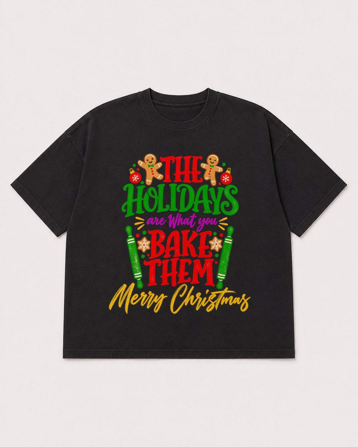 Mockup Boxy Heavyweight Tee Black product