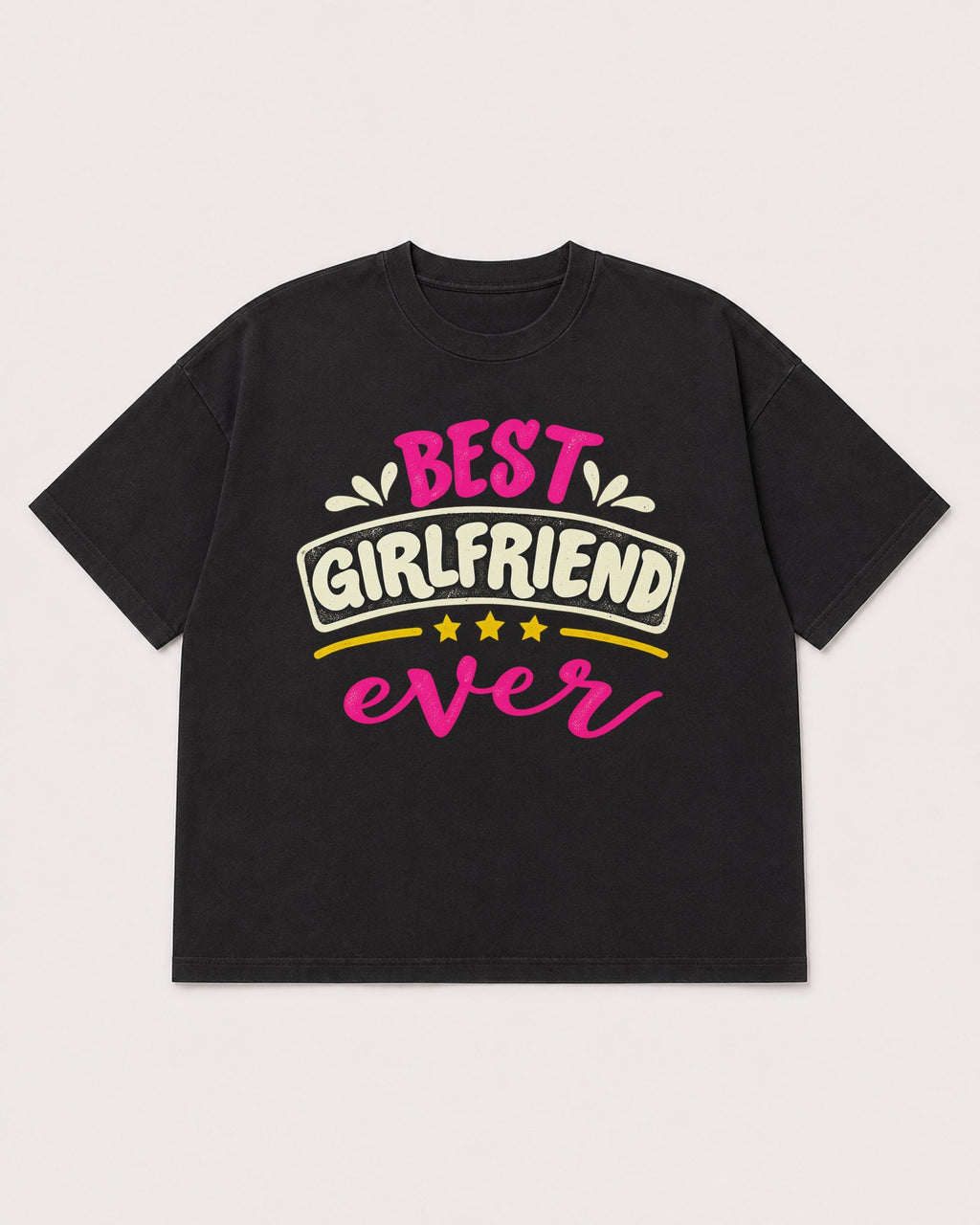 Mockup Boxy Heavyweight Tee Black product