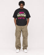 Mockup Boxy Heavyweight Tee Black male full-body 04