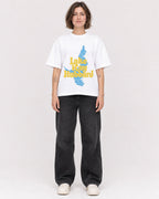 Mockup Boxy Heavyweight Tee White female full-body 18