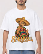 Mockup Boxy Heavyweight Tee White male close-up 02