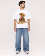 Mockup Boxy Heavyweight Tee White male full-body 02