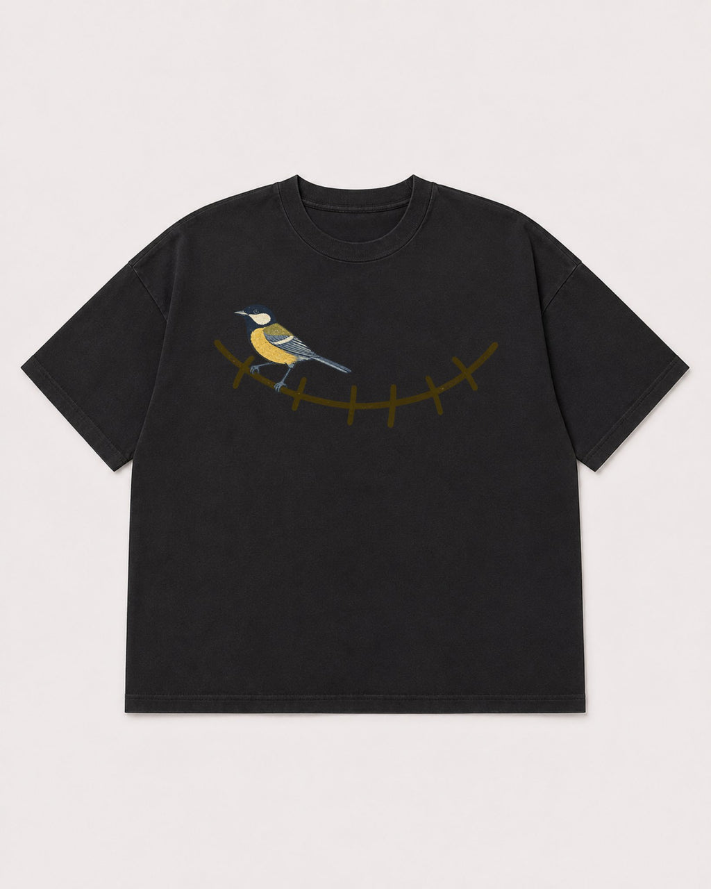 Mockup Boxy Heavyweight Tee Black product