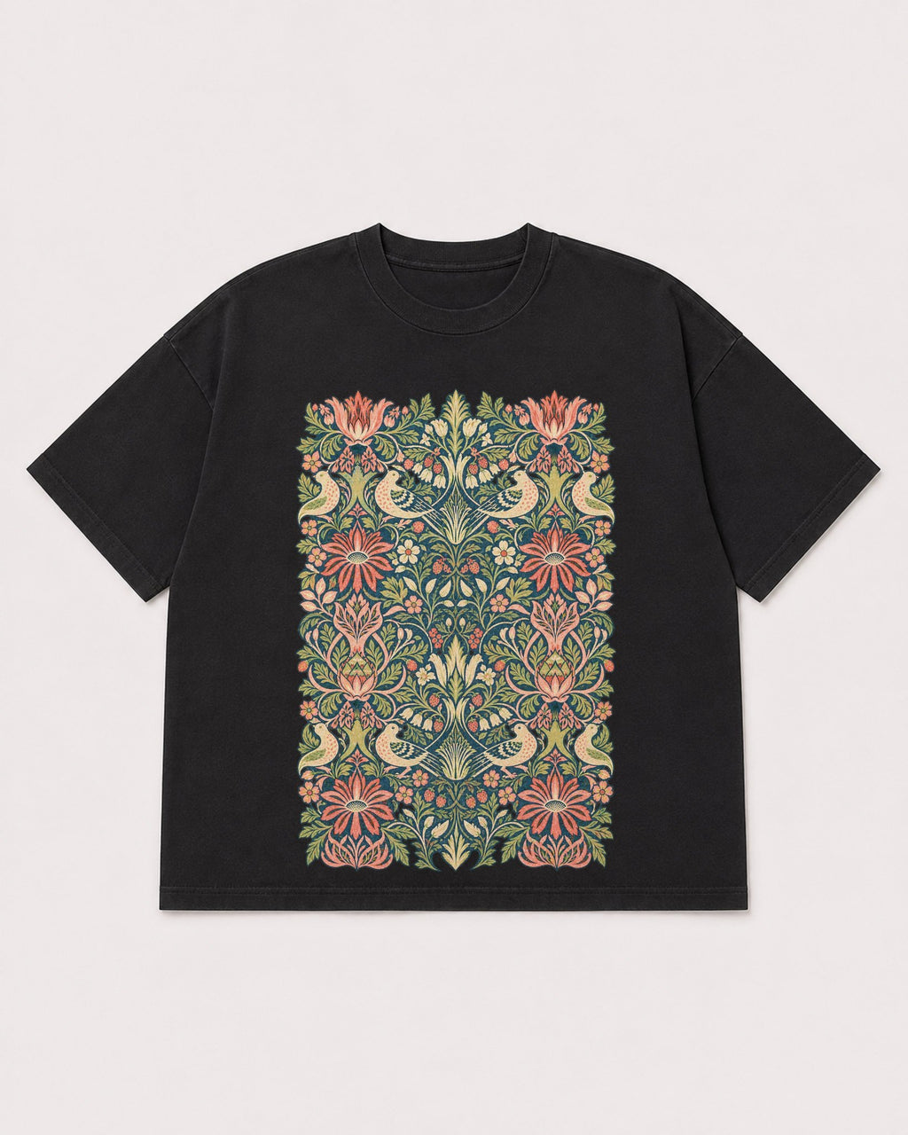 Mockup Boxy Heavyweight Tee Black product