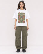 Mockup Boxy Heavyweight Tee White female full-body 02