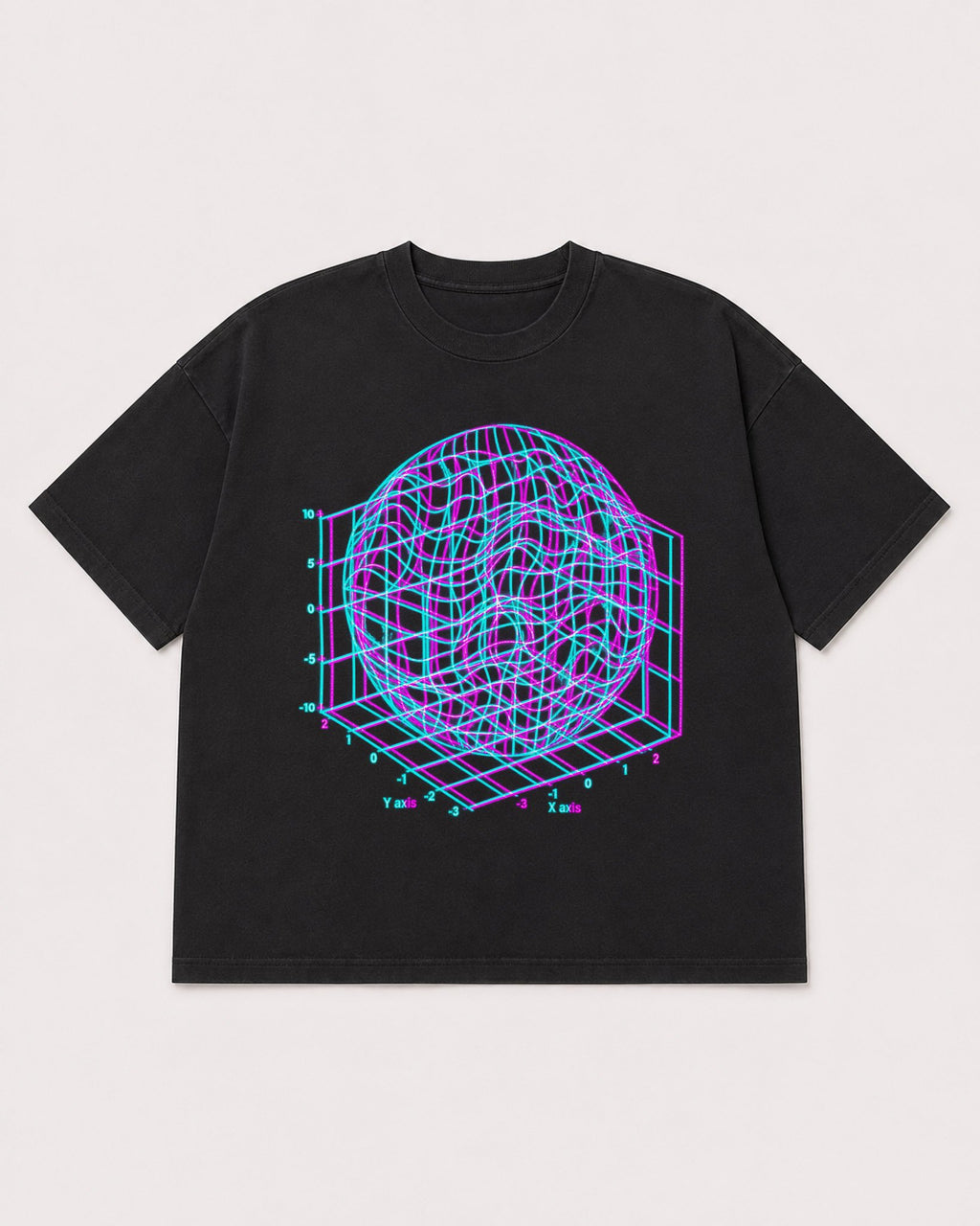 Mockup Boxy Heavyweight Tee Black product