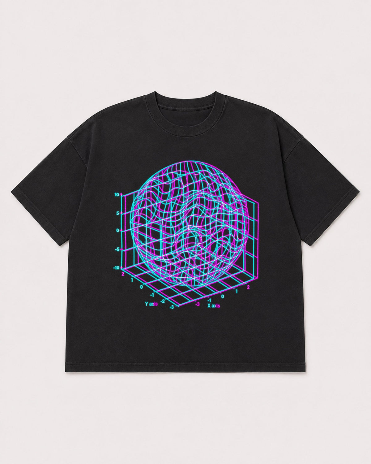 Mockup Boxy Heavyweight Tee Black product