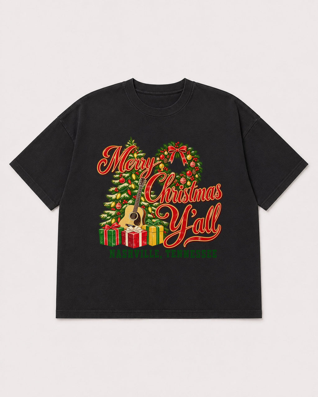 Mockup Boxy Heavyweight Tee Black product