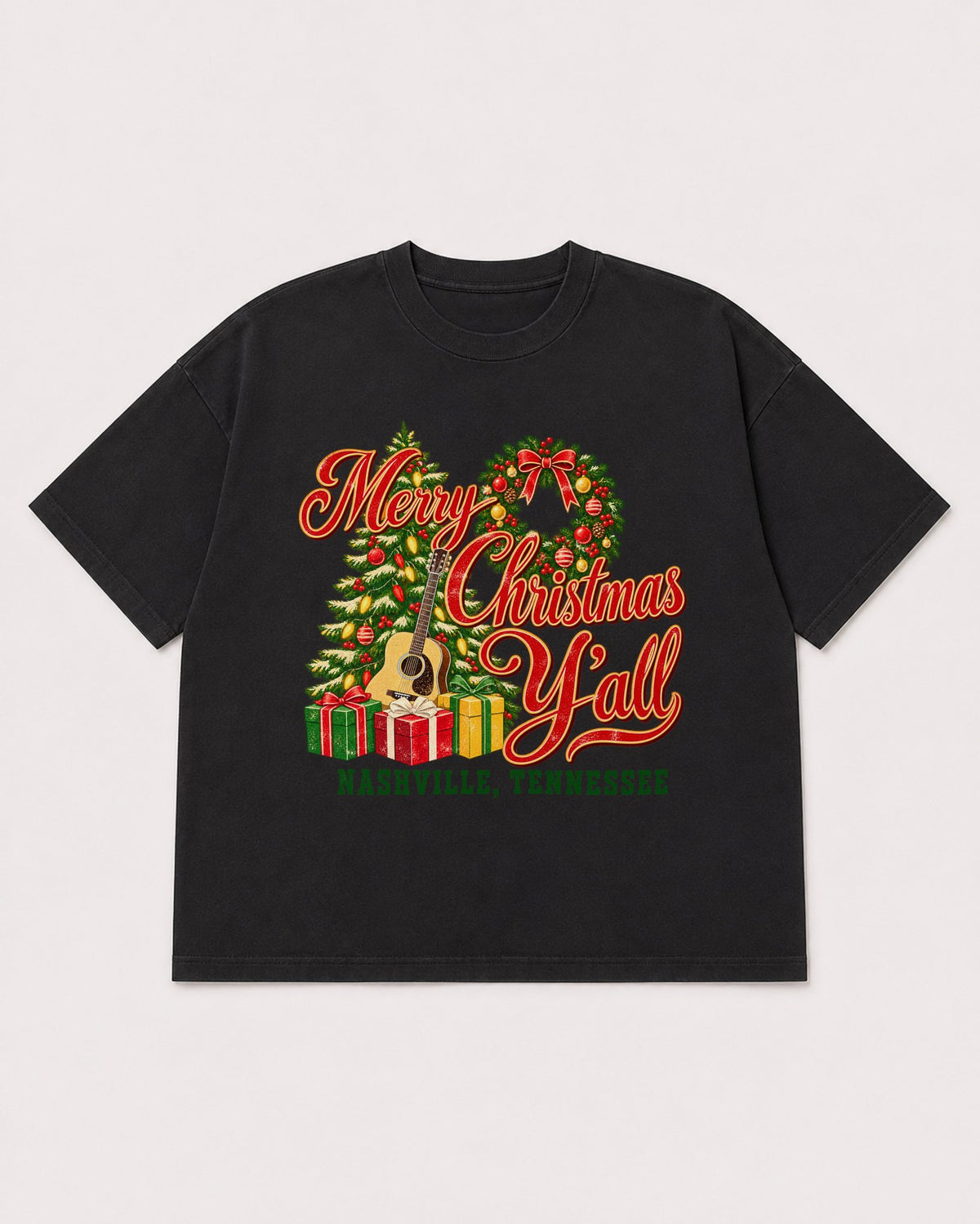 Mockup Boxy Heavyweight Tee Black product