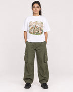 Mockup Boxy Heavyweight Tee White female full-body 47