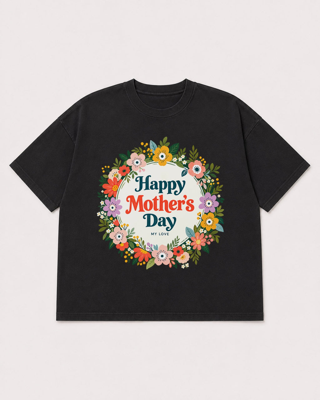 Mockup Boxy Heavyweight Tee Black product