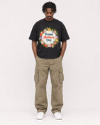 Mockup Boxy Heavyweight Tee Black male full-body 04