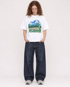 Mockup Boxy Heavyweight Tee White female full-body 09