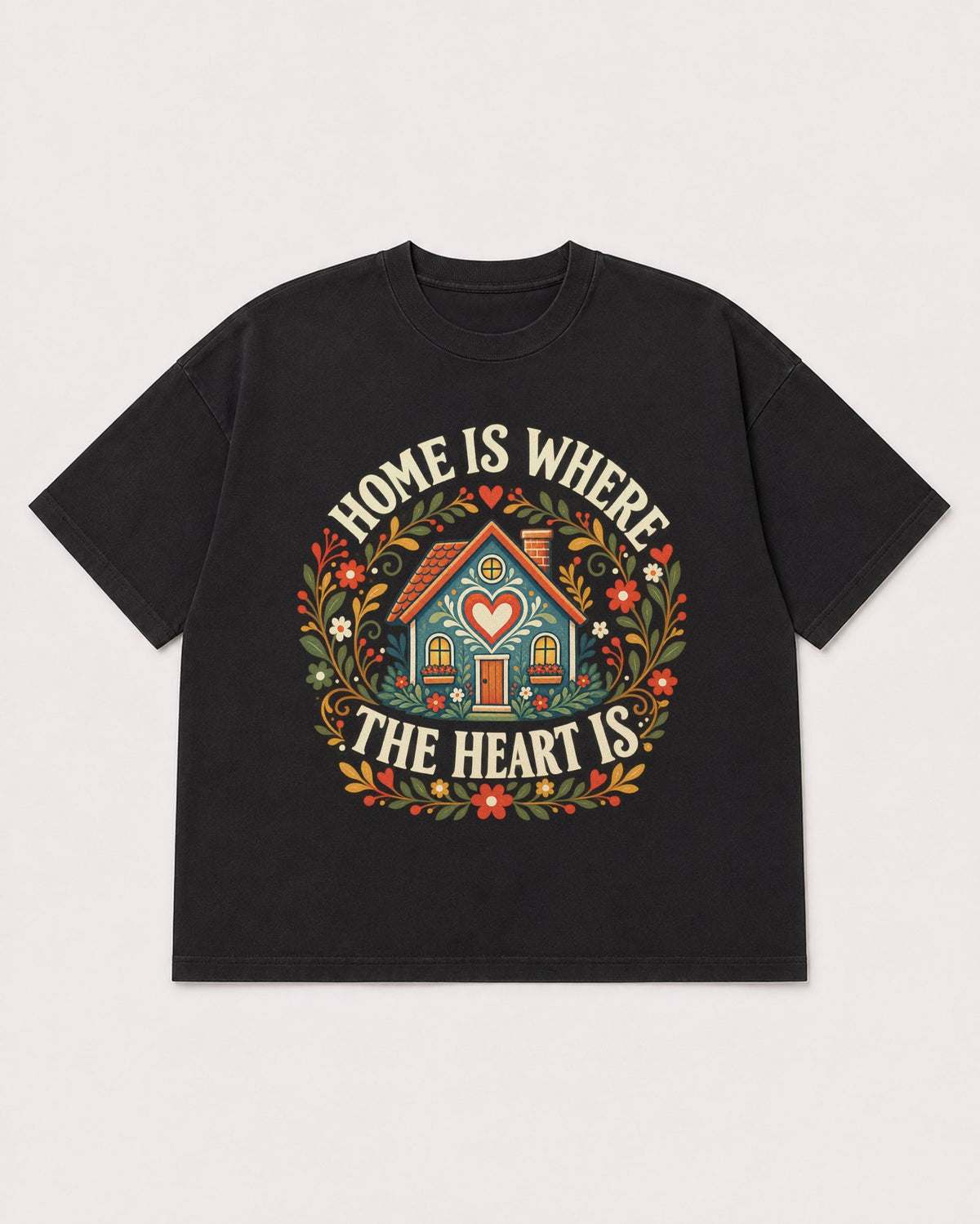 Mockup Boxy Heavyweight Tee Black product