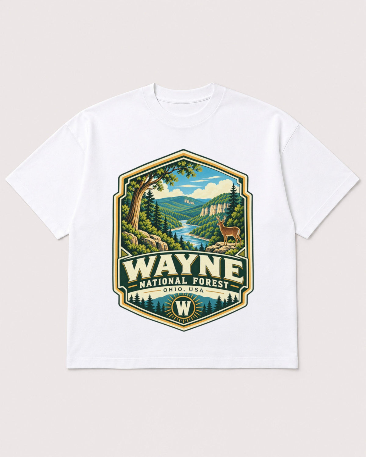 Mockup Boxy Heavyweight Tee White product