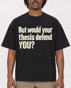 Mockup Boxy Heavyweight Tee Black male close-up 04