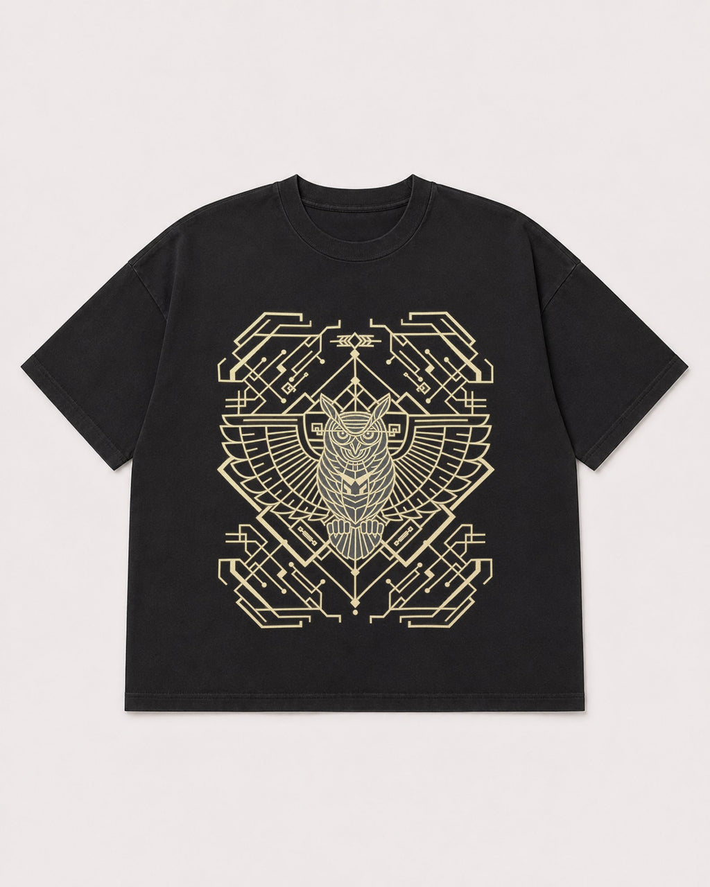 Mockup Boxy Heavyweight Tee Black product