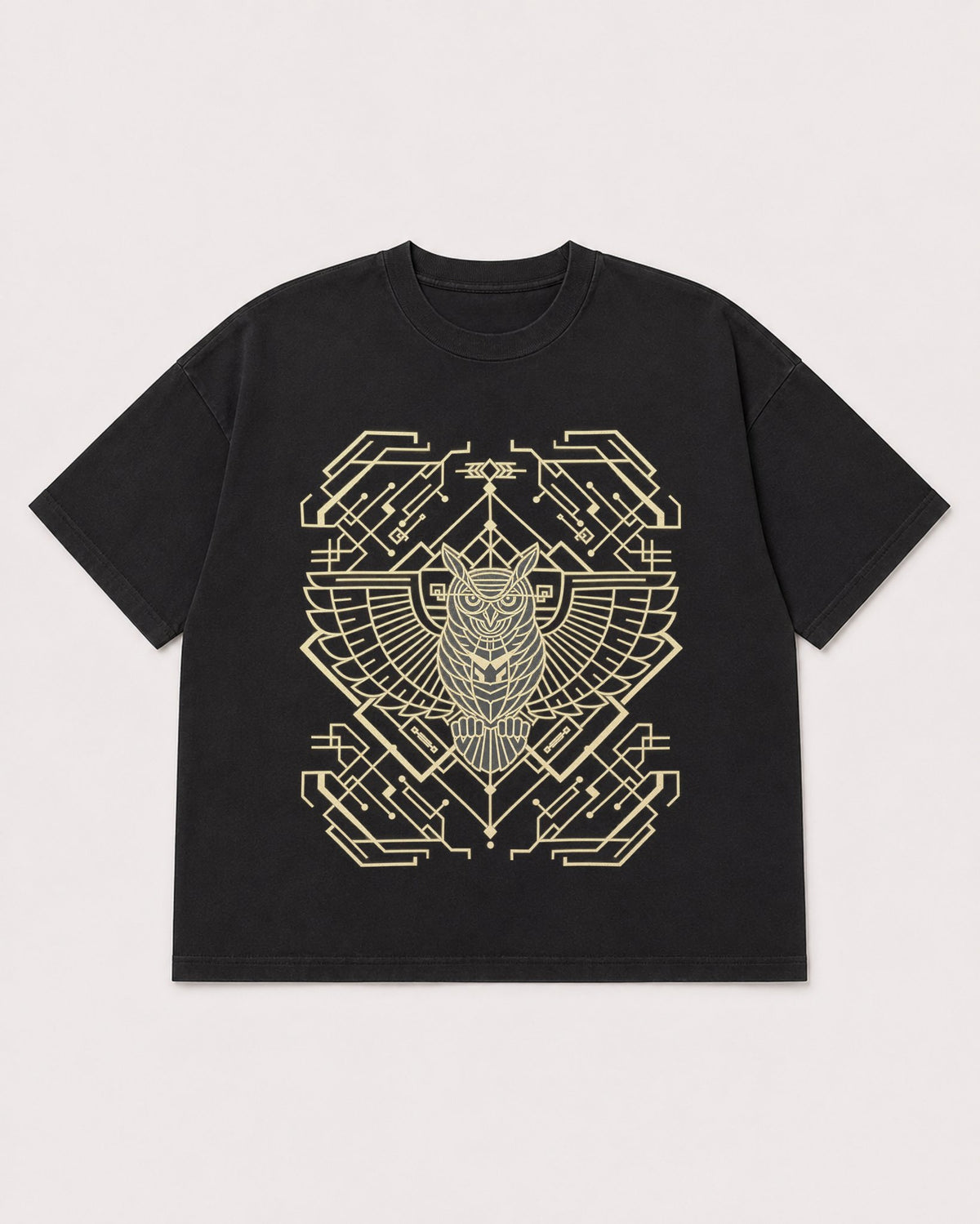 Mockup Boxy Heavyweight Tee Black product