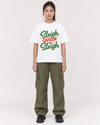 Mockup Boxy Heavyweight Tee White female full-body 42
