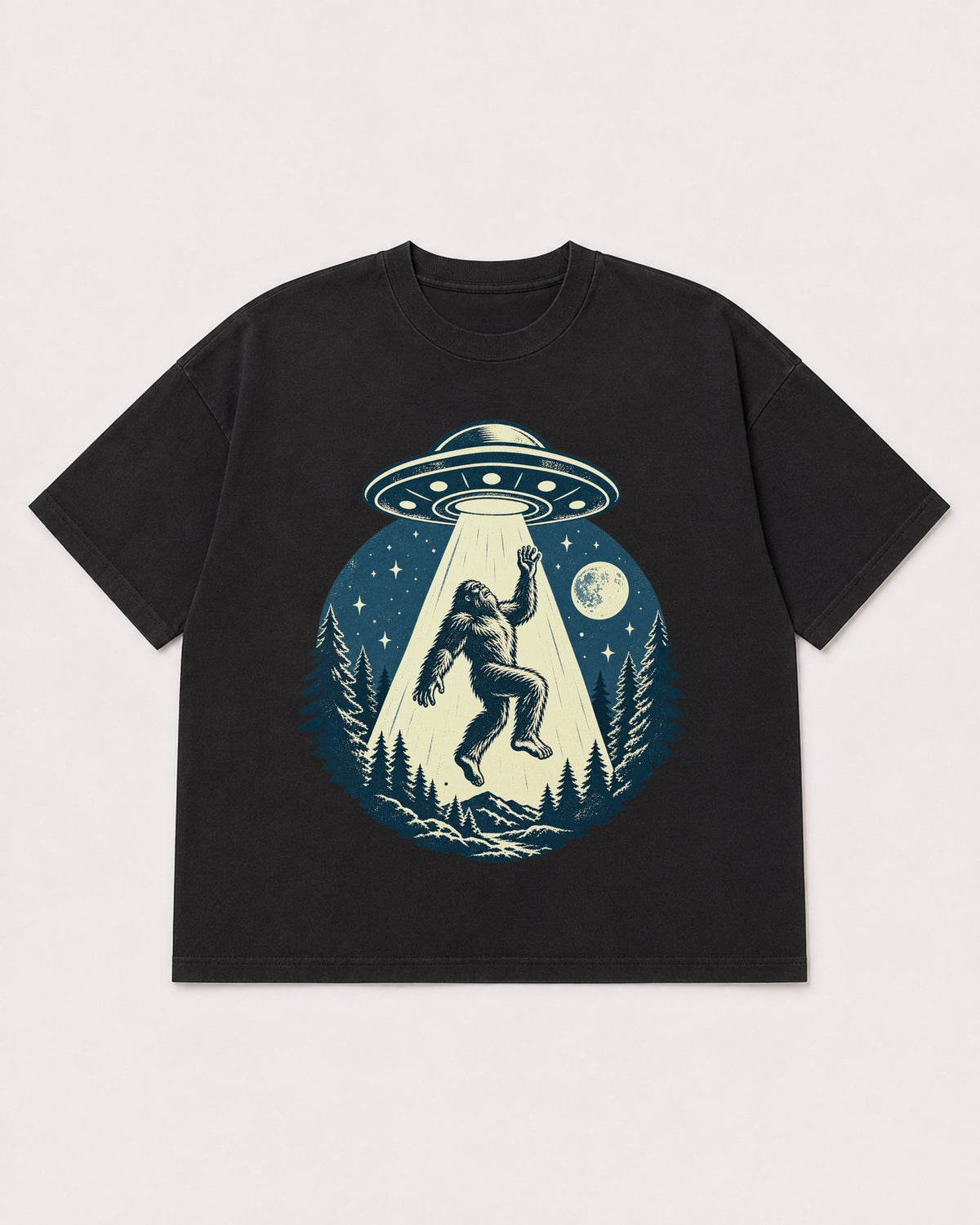 Mockup Boxy Heavyweight Tee Black product
