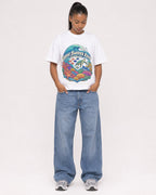 Mockup Boxy Heavyweight Tee White female full-body 25