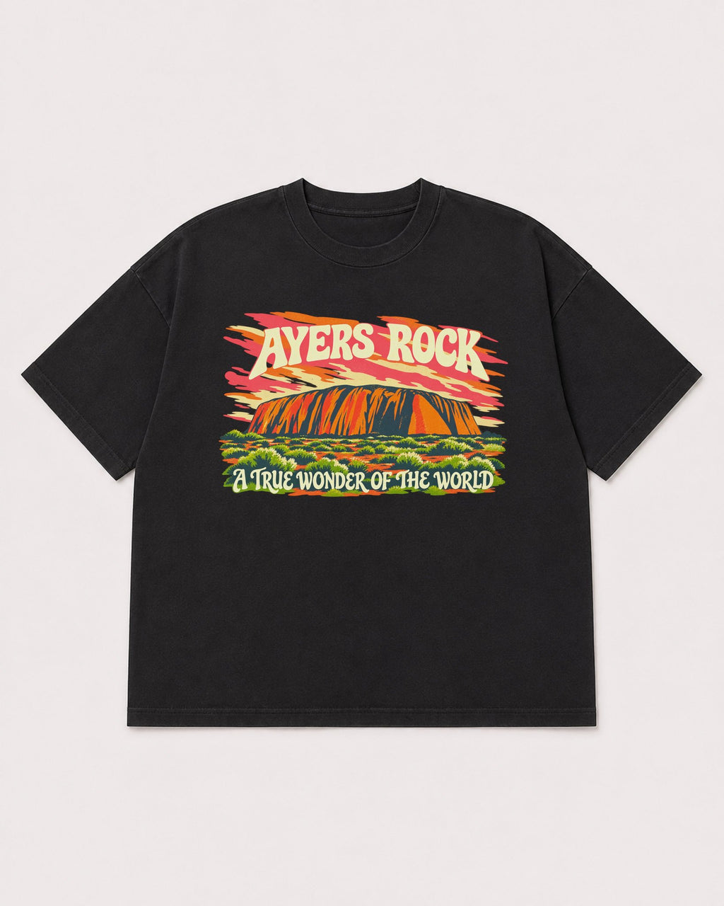Mockup Boxy Heavyweight Tee Black product