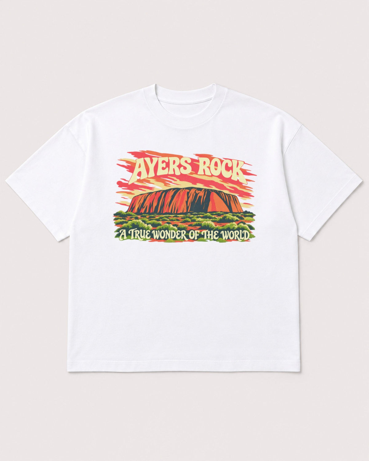 Mockup Boxy Heavyweight Tee White product