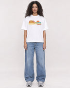 Mockup Boxy Heavyweight Tee White female full-body 10