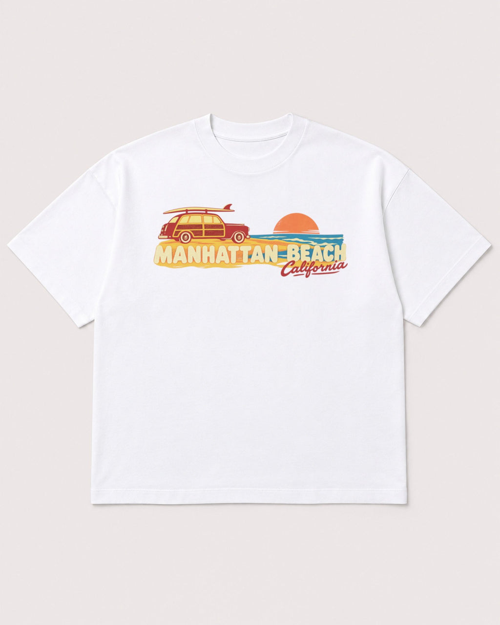 Mockup Boxy Heavyweight Tee White product