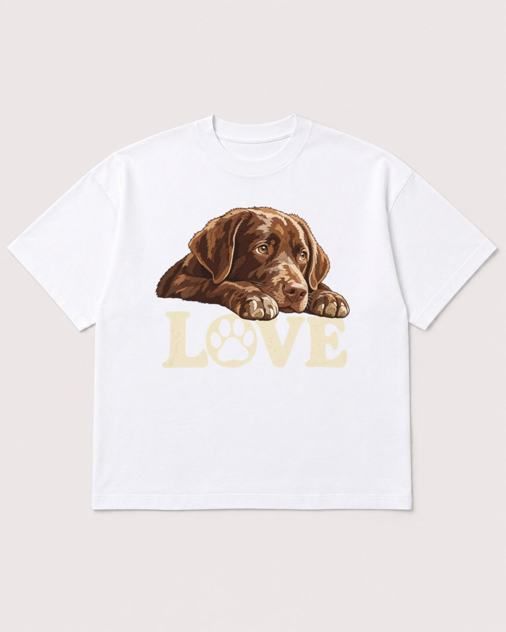 Mockup Boxy Heavyweight Tee White product