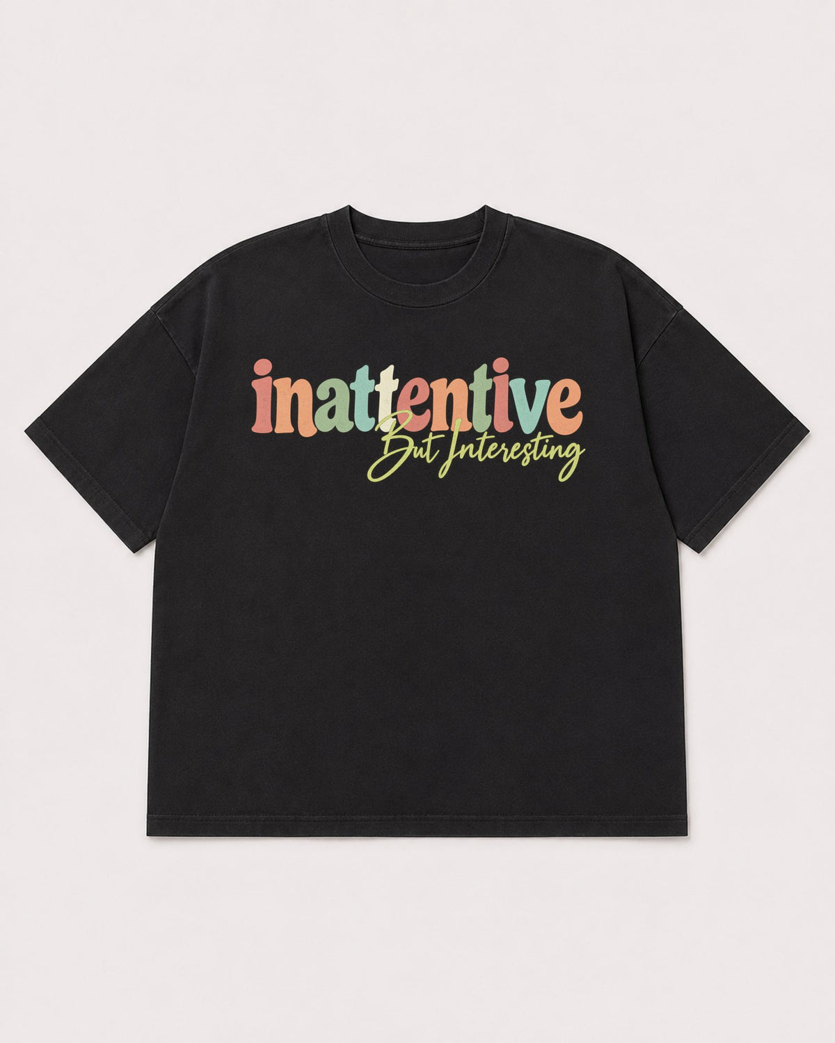 Mockup Boxy Heavyweight Tee Black product