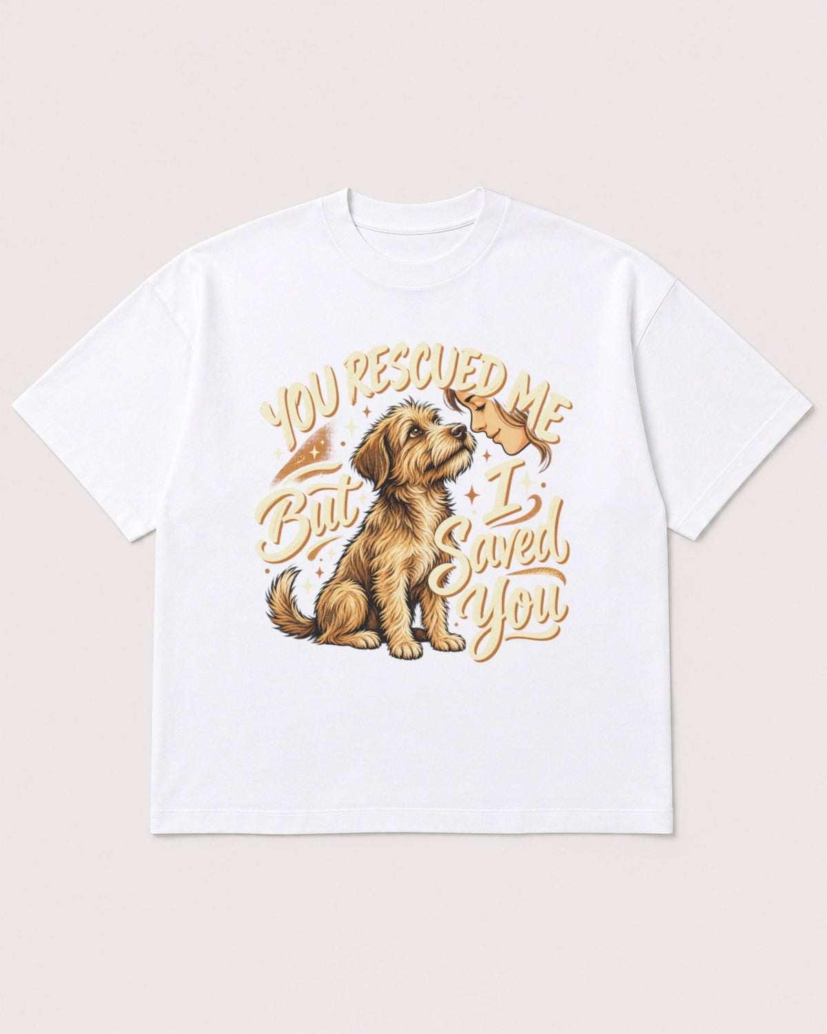 Mockup Boxy Heavyweight Tee White product