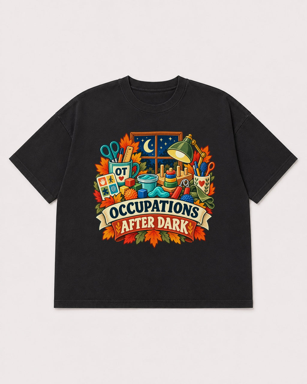 Mockup Boxy Heavyweight Tee Black product