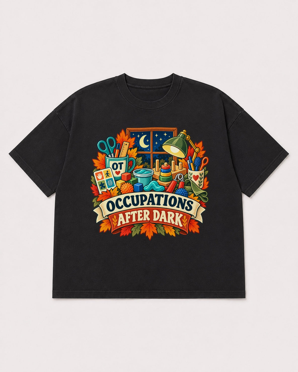 Mockup Boxy Heavyweight Tee Black product