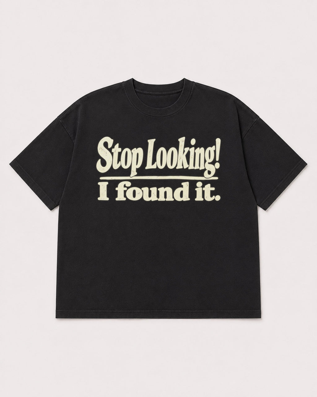 Mockup Boxy Heavyweight Tee Black product