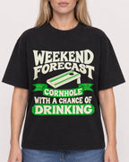 Mockup Boxy Heavyweight Tee Black female close-up 08