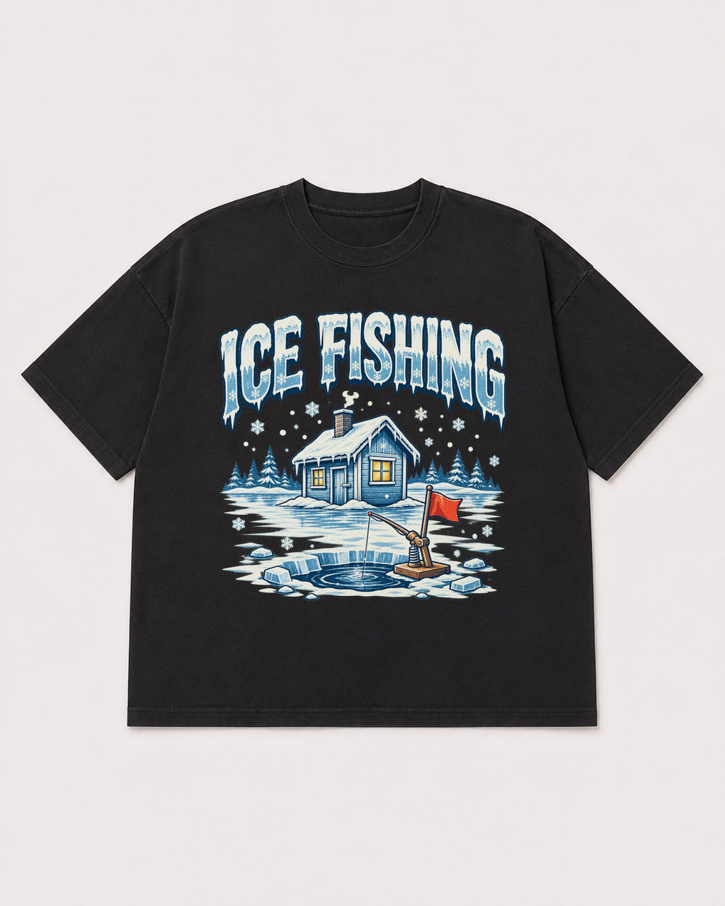 Mockup Boxy Heavyweight Tee Black product